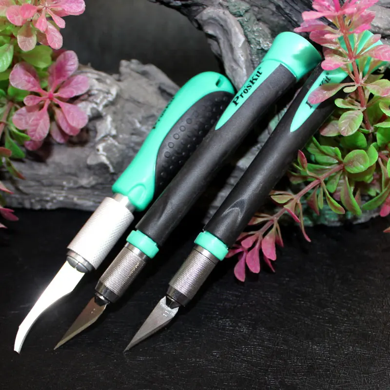 Марка Pros'Kit PD 395A многофункциональным резьба Ножи Делюкс Хобби комплект лезвие
