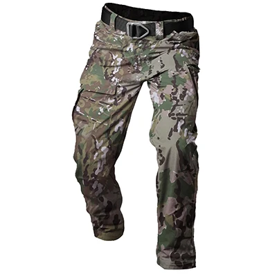 CP Camouflage Уличные тактические штаны, военные мужские брюки-карго, походные брюки, военные спецназ, армейские, для активных работ, хлопковые мужские брюки, мужские - Цвет: CP Camouflage