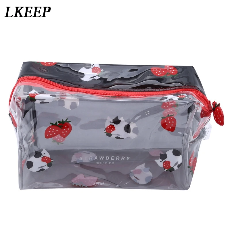 Милые милые прозрачные дорожные косметички на молнии портативный органайзер