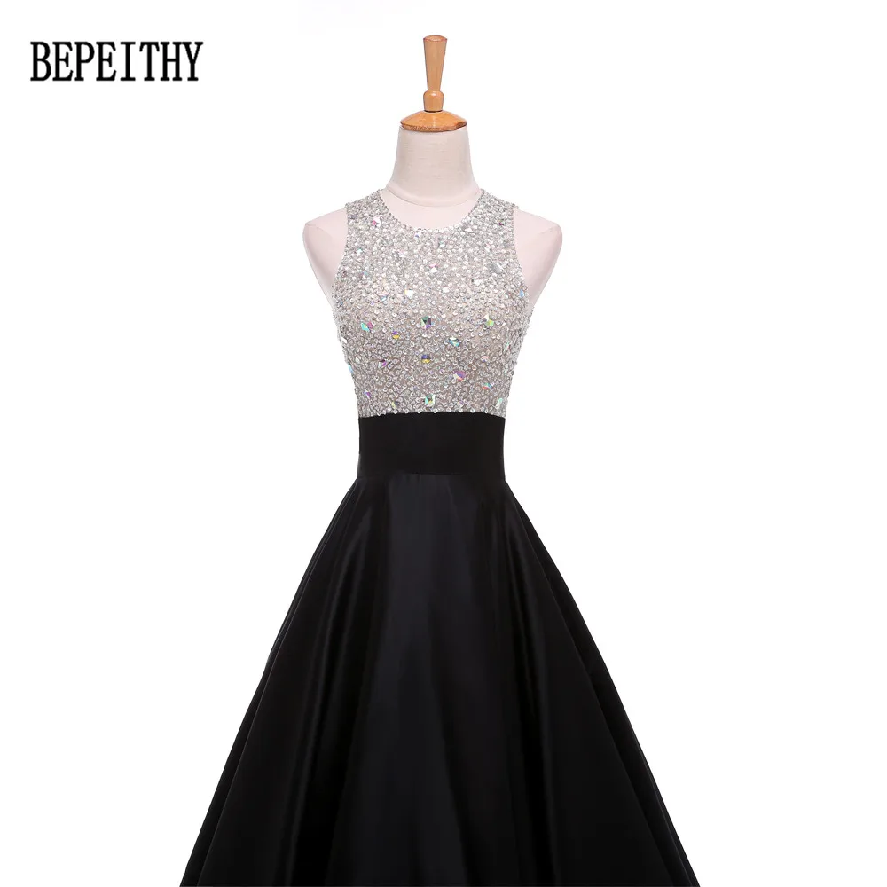 BEPEITHY настоящая фотография дизайн vestido de festa Сексуальная Замочная скважина линия бусины Длинные платья для выпускного бала Вечерние платья