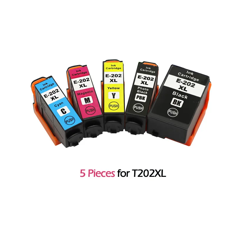 5 шт. Запасные картриджи для EPSON T202 T202XL|Чернильные картриджи| |