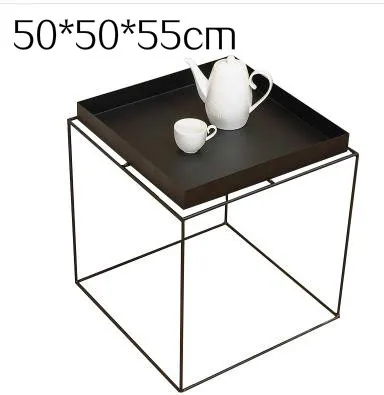 Современный минималистичный металлический стеллаж для кофе и дивана Louis Fashion