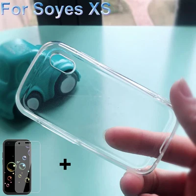 Case and flim Для Soyes XS чехол, мягкий чехол s для SoyesXS mini, чехол для телефона Soyes XS, закаленное стекло, Защитная пленка для Soyes X S 3,0" - Цвет: Case and flim