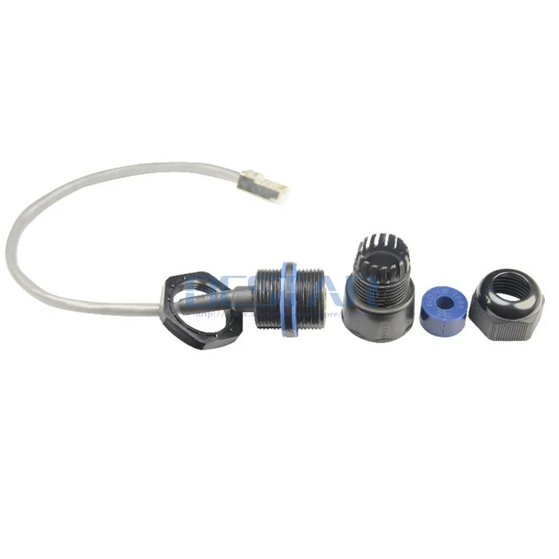Защищенный от воды кабель M25 RJ45 CAT 5E Gigabit Ethernet водонепроницаемый разъем RJ 45 AP IP