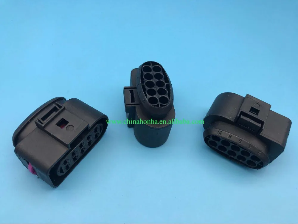 

2/4/10 pcs10 Pin/Way Polig Headlight/Headlamp Connector Plug Automotive Electrical STECKER 1J0973735