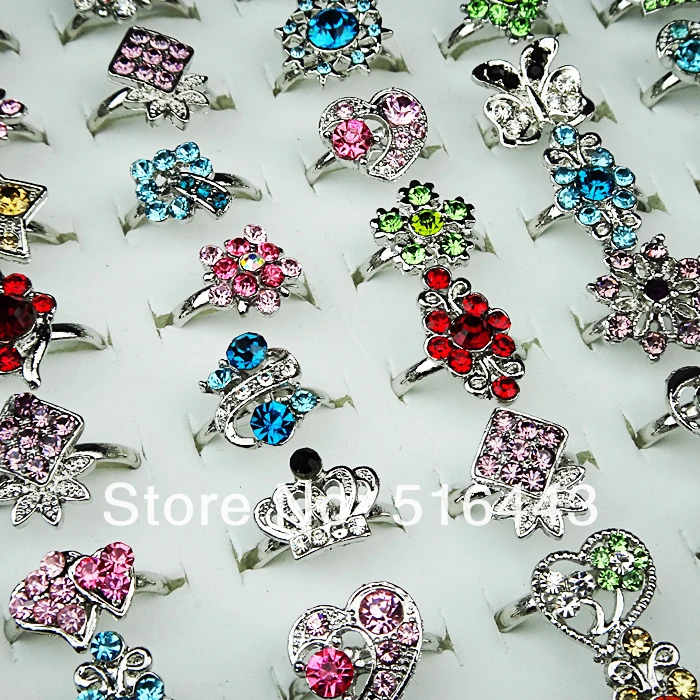 

20 шт. чешские Модные посеребренные женские кольца различных стилей, регулируемые оптовая продажа ювелирных изделий