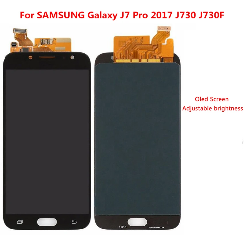 Super Amoled ЖК дисплей Экран для samsung Galaxy J7 Pro 2017 J730 J730F с Сенсорный экран Digitizer