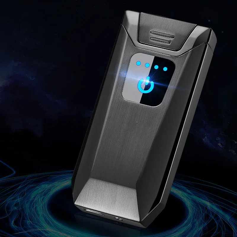 Встряхните в зажигание двойной для Плазменно дуговой зажигалки USB ветрозащитные