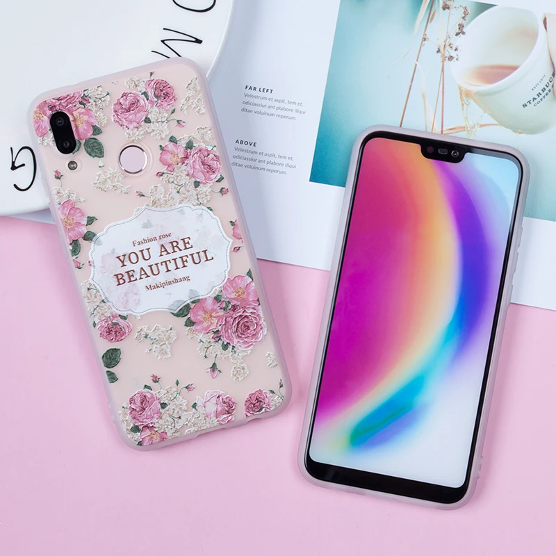 Чехол EIRMEON для Huawei P20 Lite чехол Honor 9 10 6X 7X P8 P9 P10 Nova 2 Plus 3E мягкий из ТПУ с рельефными
