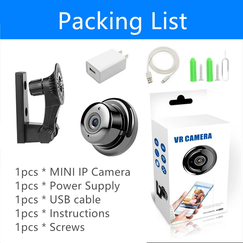 

Wireless Mini WiFi Camera HD IR Night Vision Home Security IP Camera CCTV Motion Detection Baby Monitor Cam