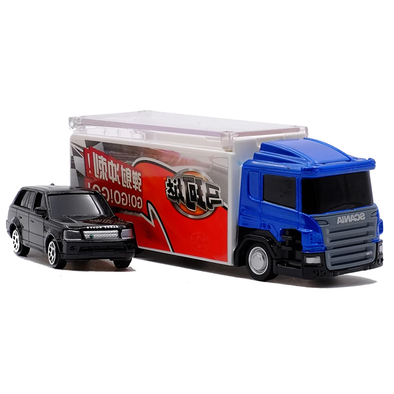 RMZ CITY 1:64 Скрытая пусковая установка инерционный фургон с литым под давлением