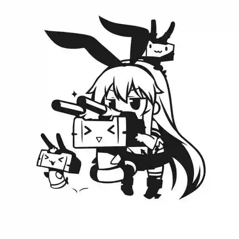 Kantai наклейка для коллекции Аниме мультфильм автомобиль виниловые наклейки