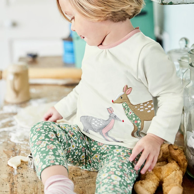 Little Maven/Новая весенне осенняя одежда для детей штаны с круглым вырезом и рисунком