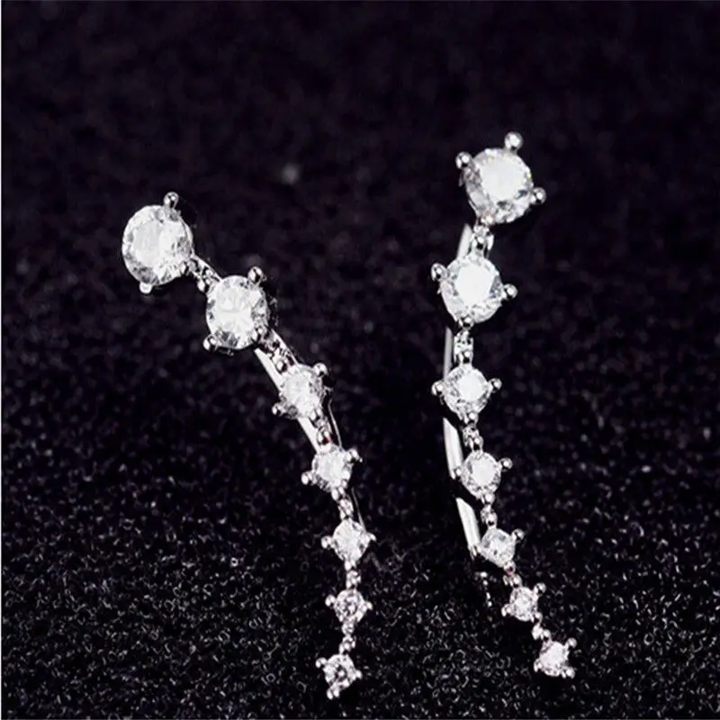 

LNRRABC 2pcs 2017 Fashion brinco Rhinestones Crystal Earrings for women Alloy Earrings Hook Jewelry Gift Free Shippiing