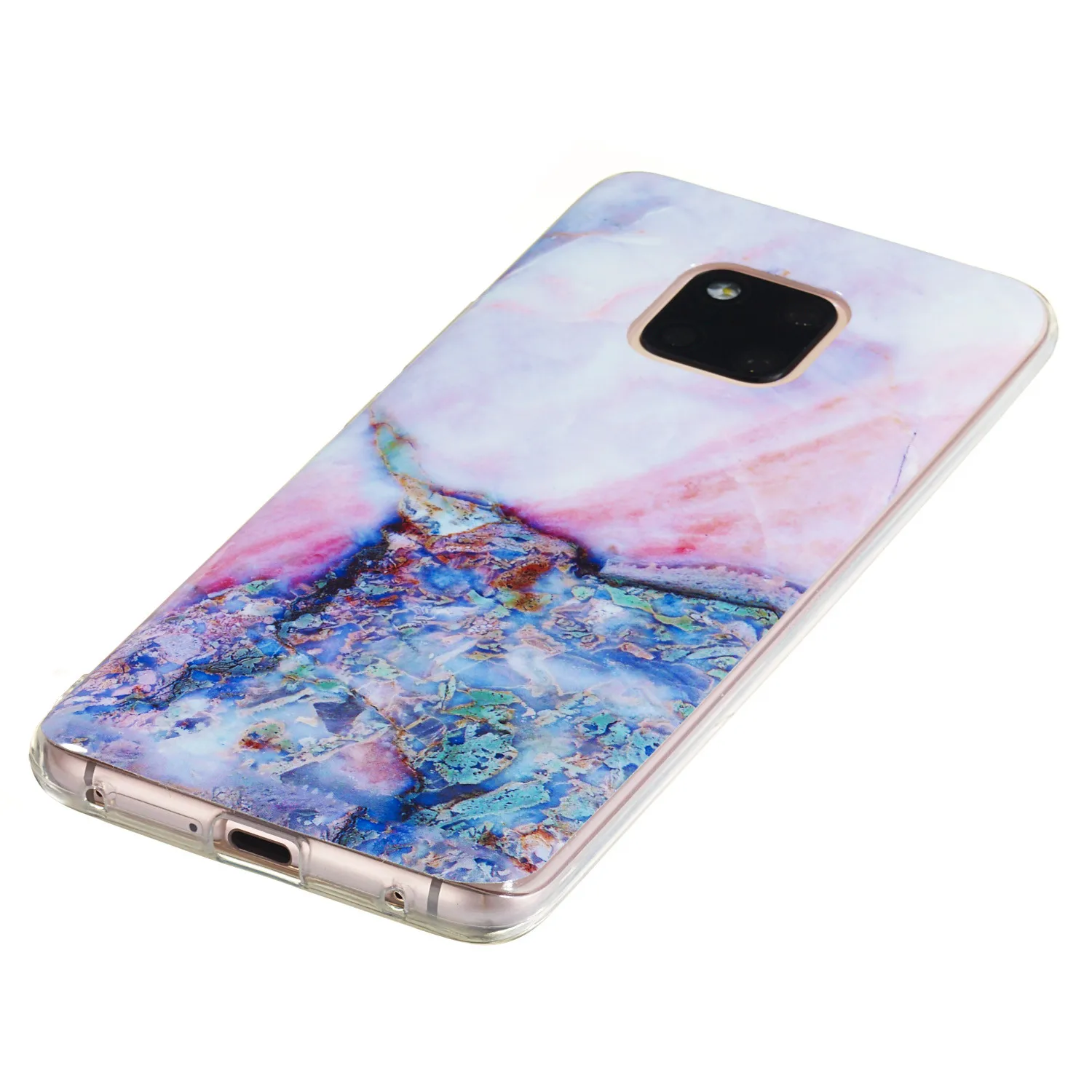 Luxury Case For Huawei Mate 20 Pro Soft TPU Silicone Marble Stone Pattern Slim Phone Cover Funda Bag |