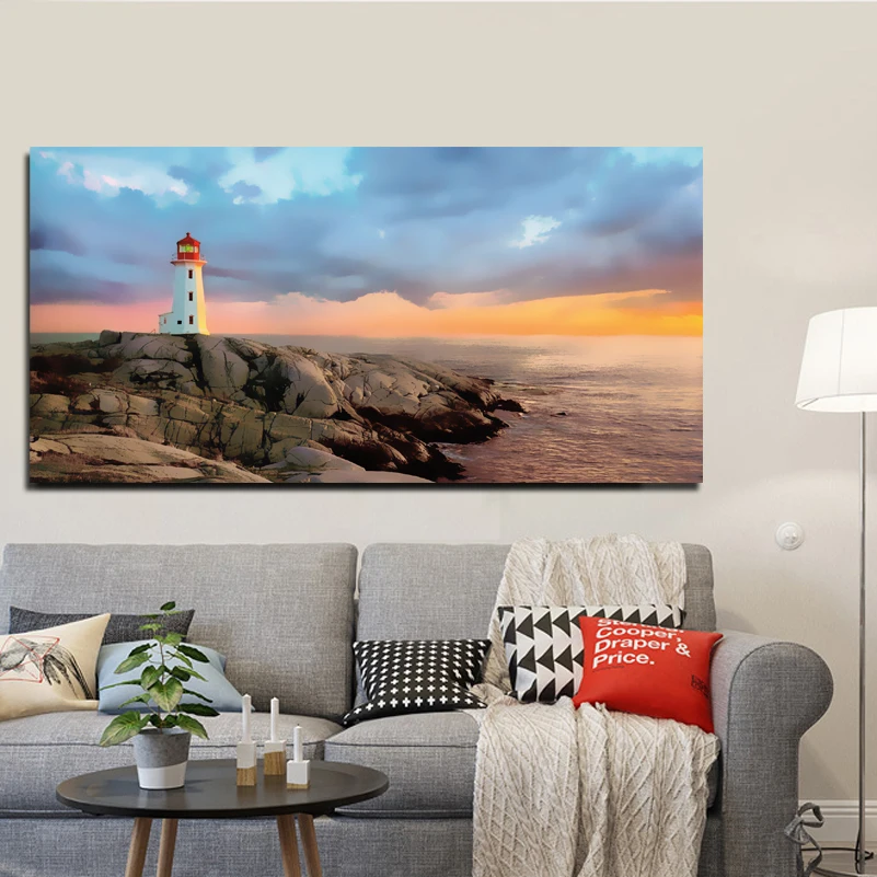VCC Peggy's Cove Маяк Холст Картина без рамки настенные картины для Гостиная печать на