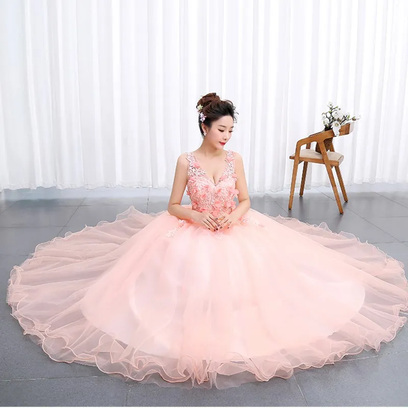 Ruthshen/розовые милые платья 16 Quinceanera недорогие сексуальные с v образным вырезом