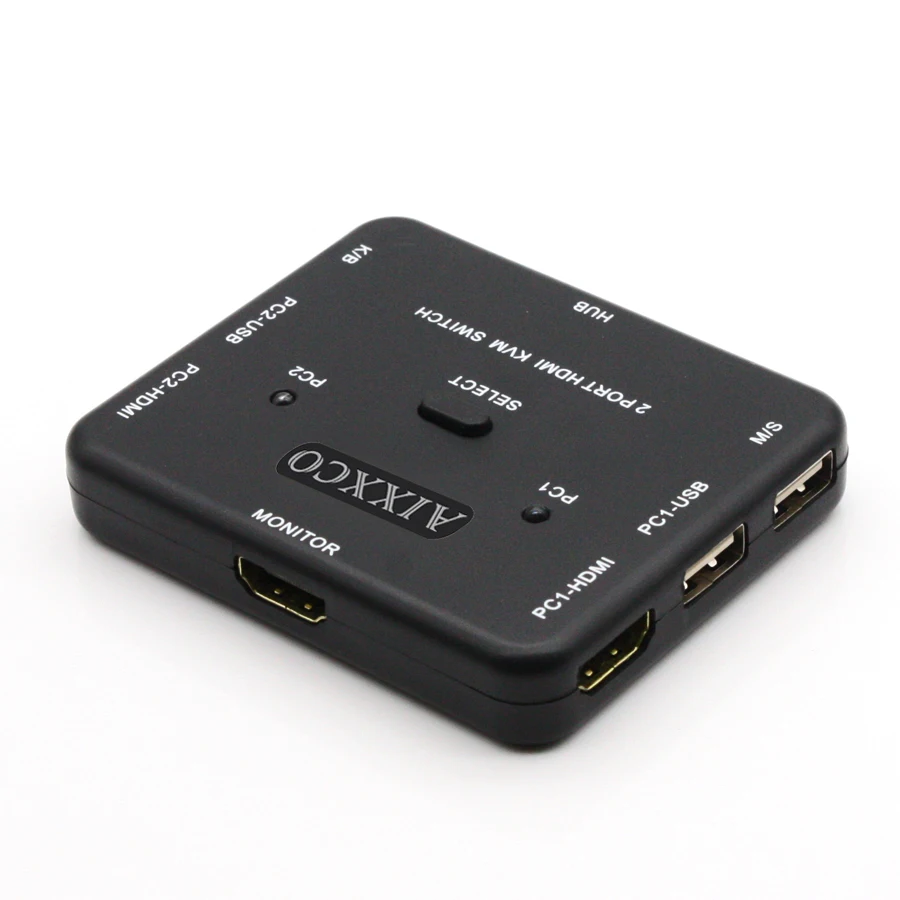 Квм переключатель AIXXCO HDMI 1 4 В 2 порта с общим доступом на ПК устройства для