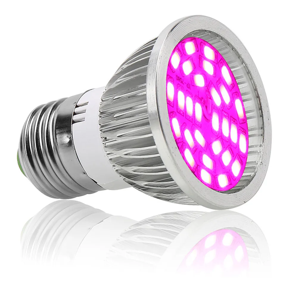 Лампы для выращивания растений дома E27/E14/GU10 6W 28 LED лампы гидропоники Veg цветок