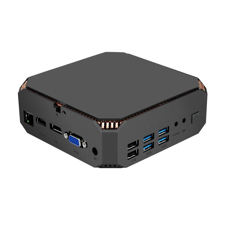 Intel Core i5 7200U мини-ПК Windows 10 Barebone компьютер 2,4 GHz& 5,8 GHz WiFi BT4.2 4K HDMI VGA встроенный вентилятор настольный компьютер