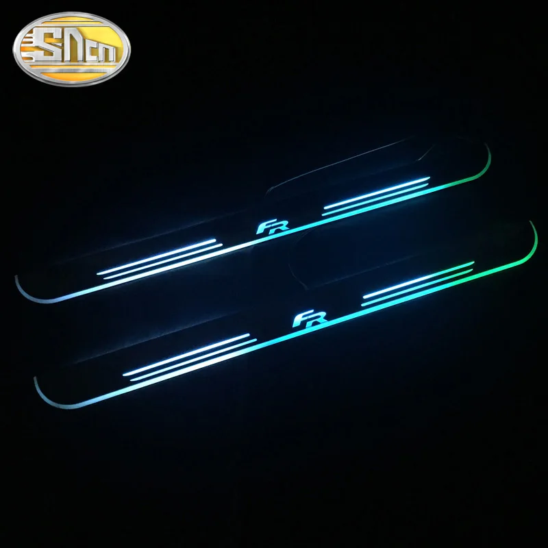 Светодиодный кожух на порог для SEAT LEON ARONA ATECA FR защитный двери 7 цветов движущийся