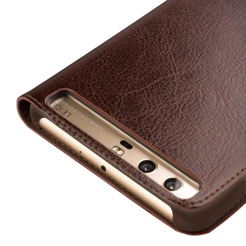 Новые чехлы QIALINO для Huawei Ascend P10 plus роскошный флип чехол из натуральной кожи Модный