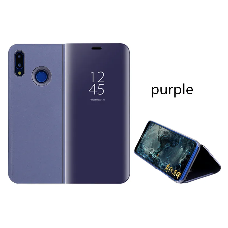 Для Huawei honor view 10 P9 P10 P Smart Plus чехол зеркальный флип для p20 lite Mate 20 9 pro 7a