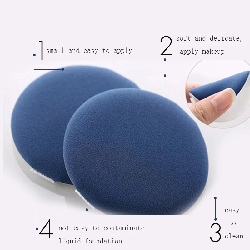 5 шт. косметическая губка для макияжа мягкий хлопковый пудра держатель удаления