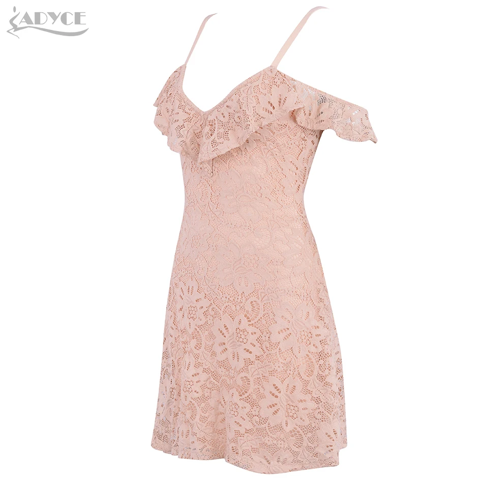 Adyce 2019 новое летнее женское Бандажное Платье Vestidos сексуальное кружевное платье