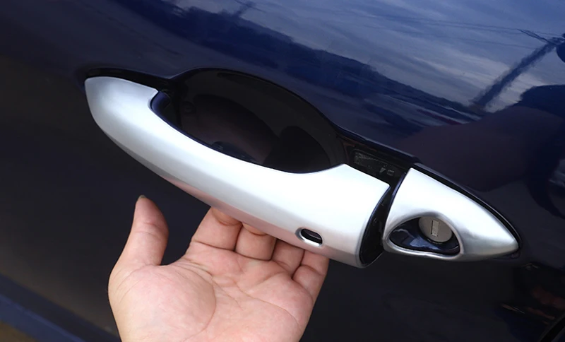 

For Alfa Romeo Giulia Stelvio 2017 2018 ABS Matte Exterior Door Handle Cover Trims 8pcs Car Styling Accessories!