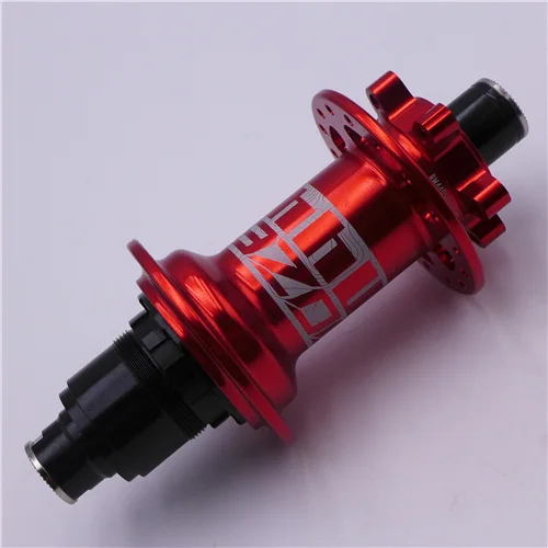 red rear XD KOOZER BM440 MTB горный велосипед BOOST концентраторы 32h отверстие дисковый подшипник ступицы передний задний 6 Болт 15*110 12*148 мм через - Цвет: red rear XD