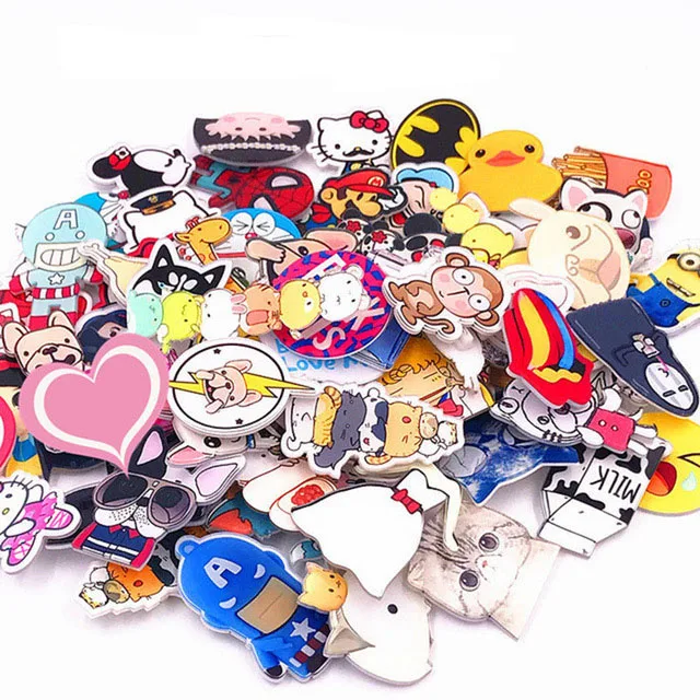 

1000 Styles Random Send Cartoon Badge Acrylic Brooch For Women/Man Clothes Badge Decorative Rozet Collar Scarf Lapel Pin Broach