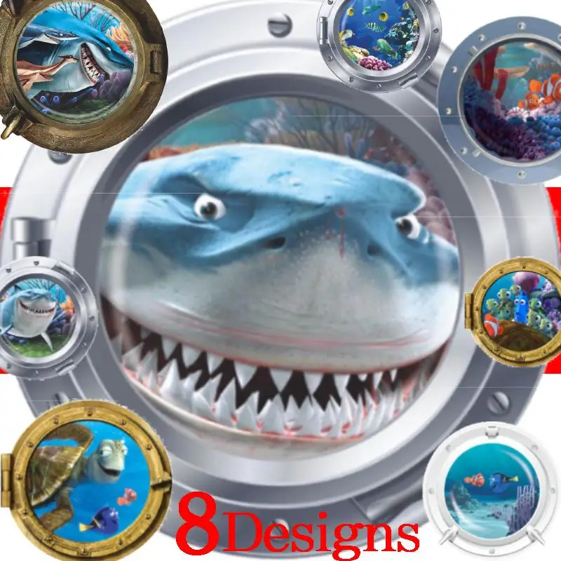 3d подводная лодка настенные наклейки для детских комнат фантастический Sealife