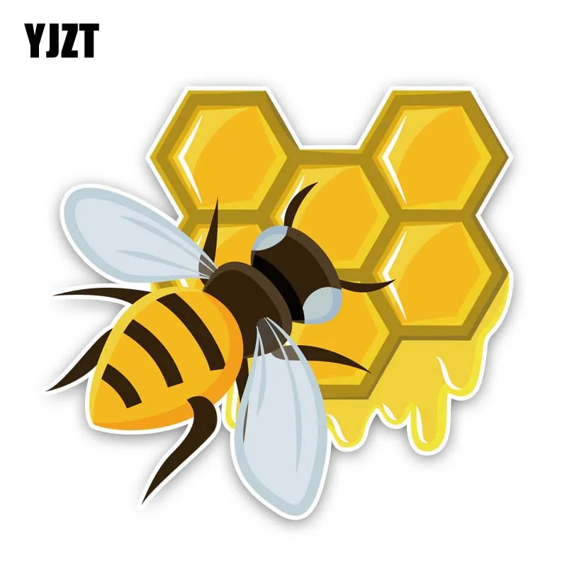 

YJZT, 16 см * 14,6 см, «пчелы едят мед», фотонаклейка 12-300864