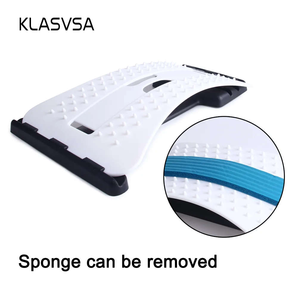 White Board KLASVSA подтяжки для спины, Волшебная Акупунктура для талии, поясничная поддержка, массажер для позвоночника, расслабляющий, облегчающий боль, хиропрактический уход за костями - Цвет: White Board