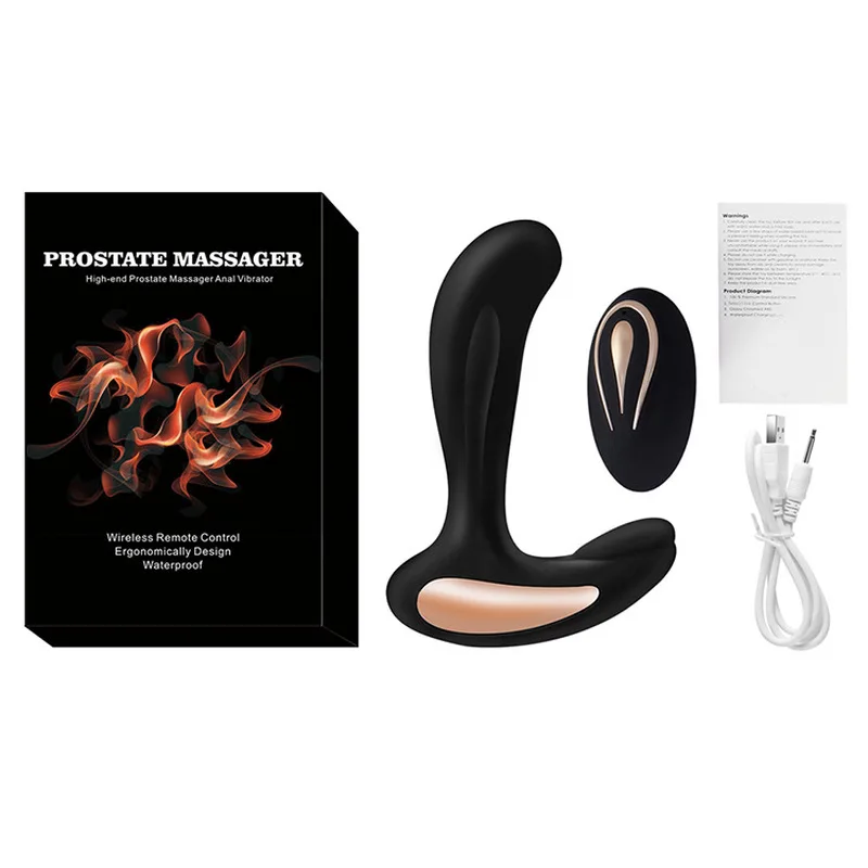 12 Frequency Vibration Anal Plug Prostate Massage USB Charging G Spot Electric Butt Adult Sex Toys for Men. | Красота и здоровье