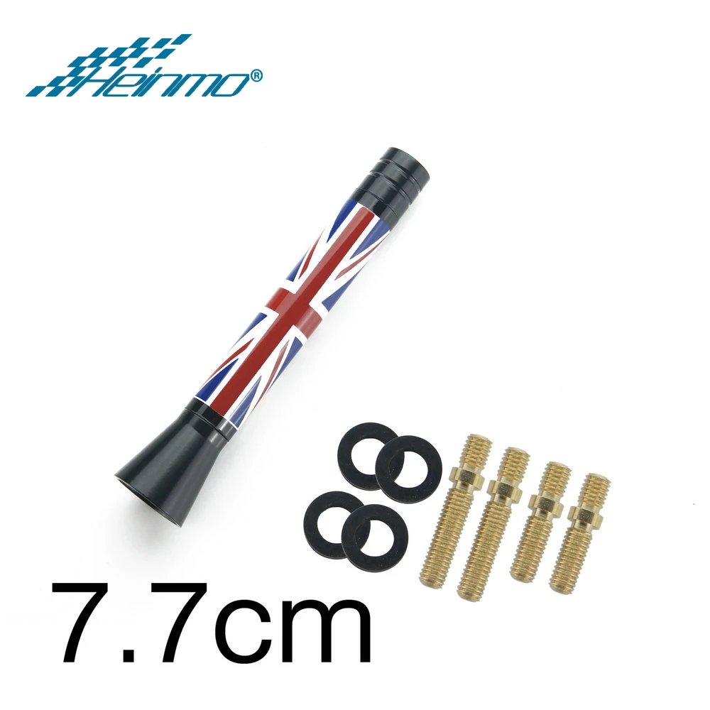 Flag Red Jack 77mm Для MINI Cooper S JCW One Аксессуары земляк Clubman Paceman R50 R52 R53 R55 R56 R60 R61 F54 F55 F56 F60 Автомобильные Антенны - Цвет: Flag Red Jack 77mm