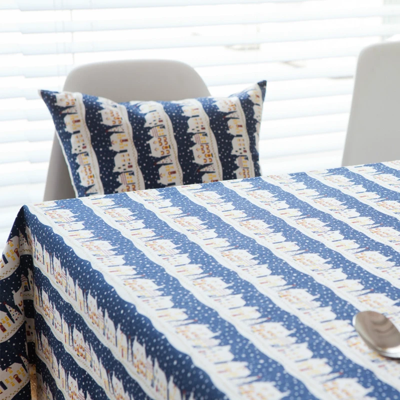 Рождество Скатерти для свадеб блесток Кружево хлопок печатных скатерть люкс Bugaboo