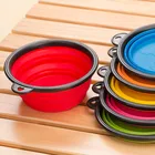 Складная портативная миска для кормления собак, складная миска для воды и корма, миска для собак и кошек, портативная кормушка для путешествий, 1 шт.