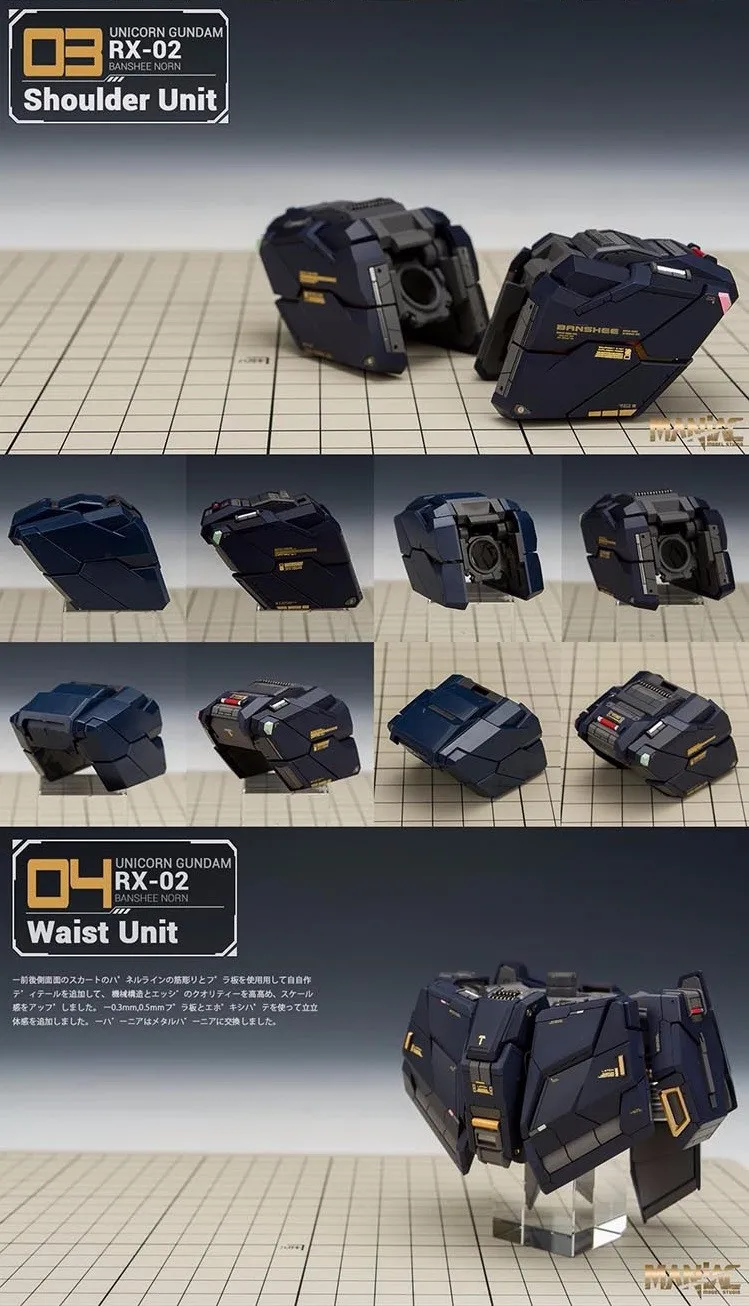 Маньяк студия GK переоборудование набор для PG 1/60 RX-02 единорог Gundam Banshee Norn модель Мобильный костюм детские игрушки