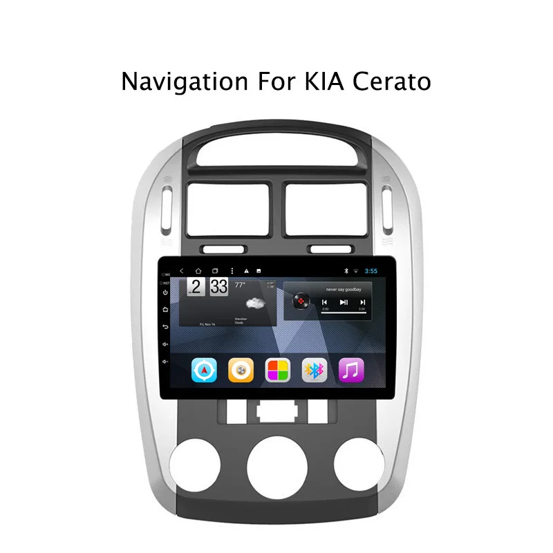 Ectwodvd 9 &quotВосьмиядерный Android 8 1 автомобильный DVD для Kia Cerato 2008 2012 с gps навигацией