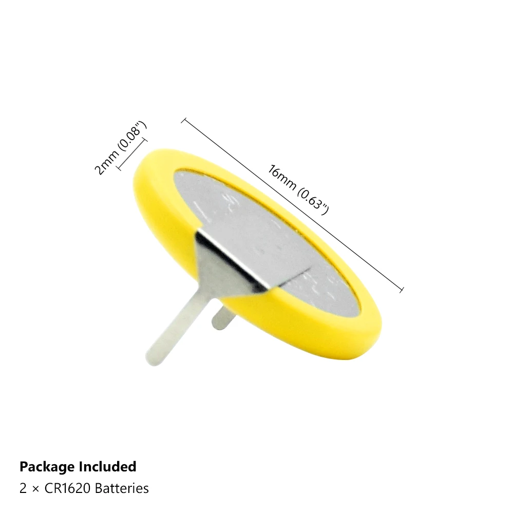 Высокое качество CR1620 кнопочный аккумулятор с 2 паяльными вкладками один для