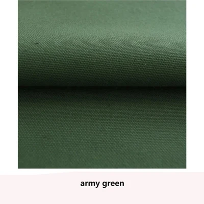 army green Хлопок однотонная холщовая ткань для подушки/дивана/занавески/сумки/обуви/украшения дома - Цвет: army green