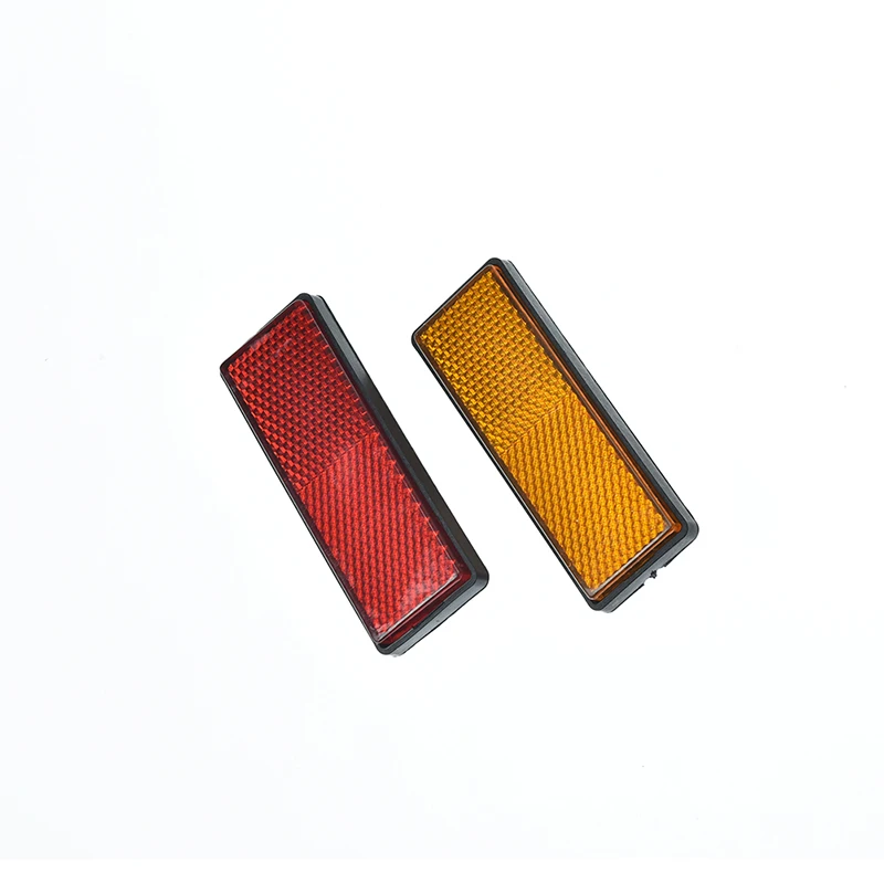 Back Reflective Board Mountain MTB Bicycle Rack Tail Safety Warning Lamp Cycling Bike Rear Reflector Light Red Orange 87*32*9mm | Спорт и