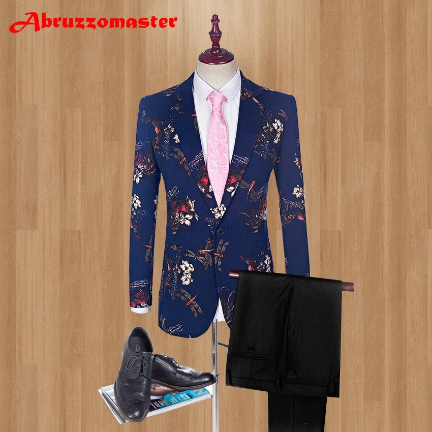 2021 смокинги с принтом для жениха костюм шафера изготовленный на заказ мужской
