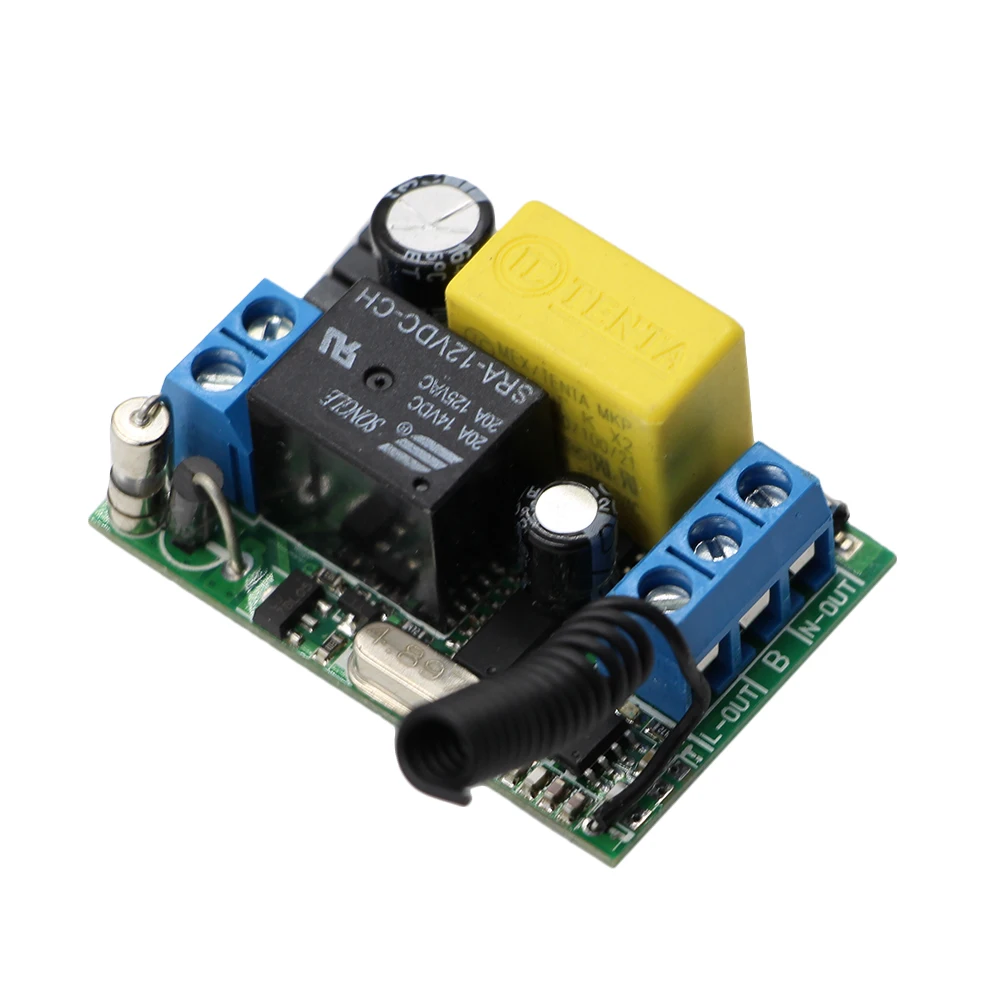 AC220V 1CH 10A Relay Wirelesss Remote Control Switch Output 220V Receiver Transmitter 315/433Mhz | Обустройство дома