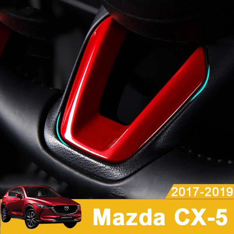 Чехлы рулевого колеса автомобиля обшивка наклейка для Mazda 2 Demio 3 6 CX CX5 5 CX8 Axela ATENZA 2017