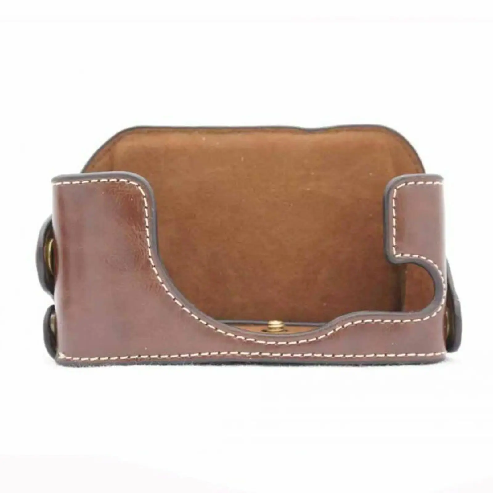 Половина ПУ кожаный чехол сумка ручка Крышка Buttom для Sony RX1 RX1R | Электроника