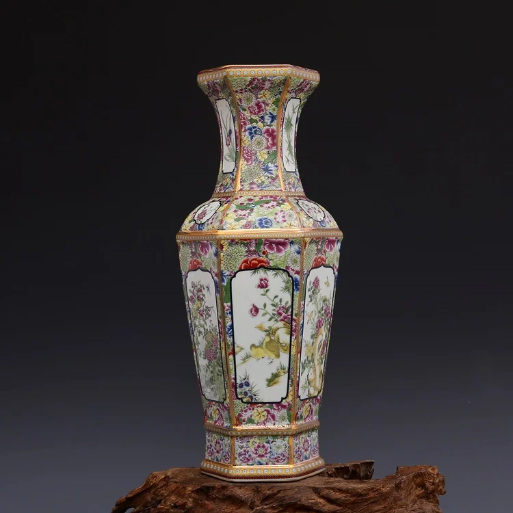 Jingdezhen изделия ручной работы под старину Qing Dynasty qianlong эмалированные золотистые