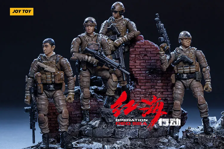 1/25 JOYTOY фигурки армейских солдат, набор моделей, коллекция edtion, готовая "красная морская операция" для мальчиков